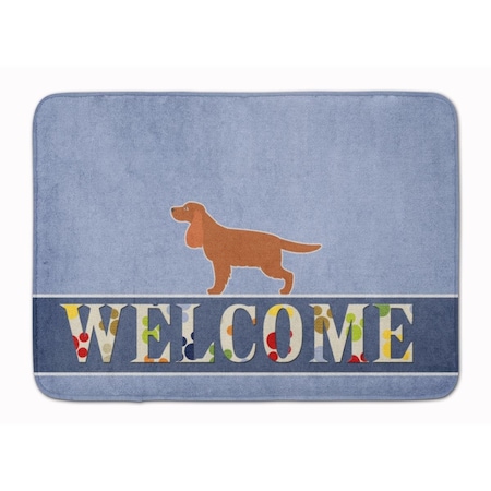 Carolines Treasures English Cocker Spaniel Welcome Machine Washable Memory Foam Mat BB5516RUG